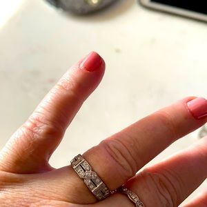 1920’s antique diamond platinum band